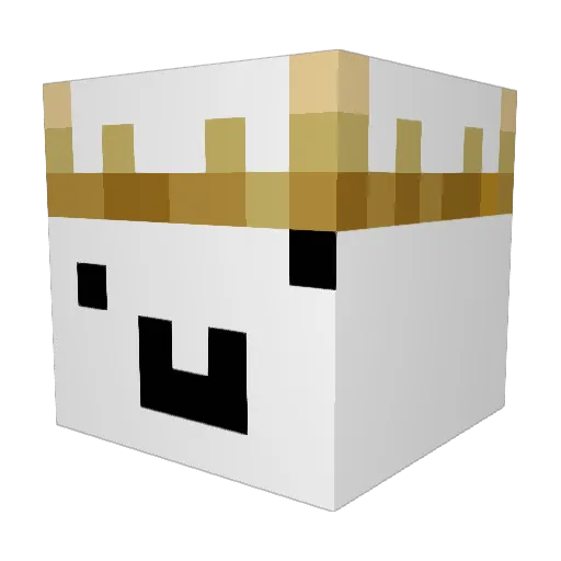 xycxycx Minecraft avatar head, 3D render