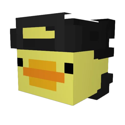 xyecoc90 Minecraft avatar head, 3D render