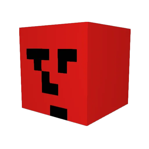 xyeeet Minecraft avatar head, 3D render