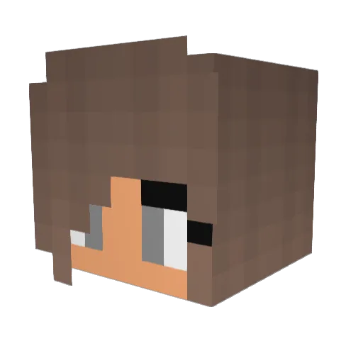 xyeehawx Minecraft avatar head, 3D render