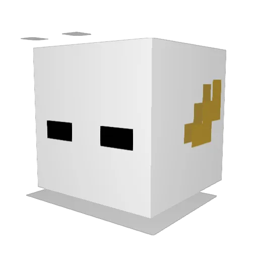 xygodspeed Minecraft avatar head, 3D render