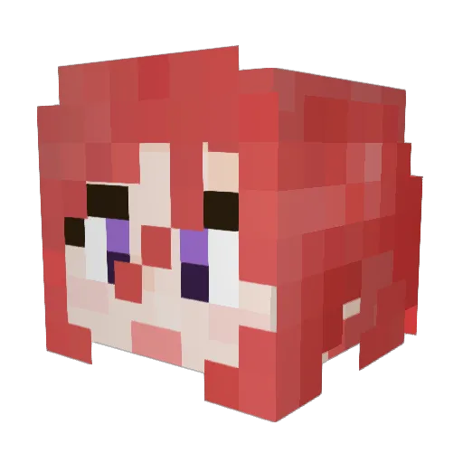 xykbear Minecraft avatar head, 3D render