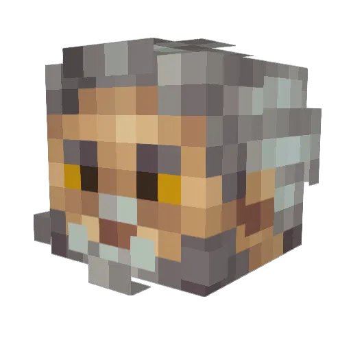 xykir Minecraft avatar head, 3D render