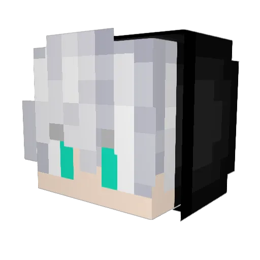 xykyk Minecraft avatar head, 3D render