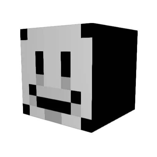 xyl7 Minecraft avatar head, 3D render