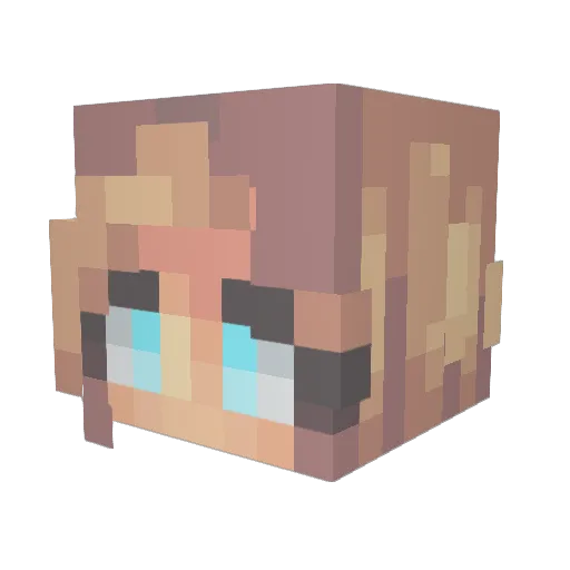 xylilypx Minecraft avatar head, 3D render