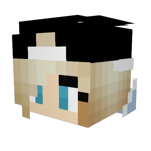 xylkex Minecraft avatar head, 3D render