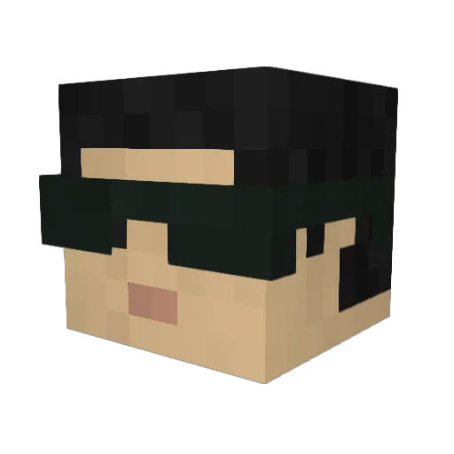 xylo5 Minecraft avatar head, 3D render
