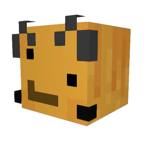 xymed Minecraft avatar head, 3D render