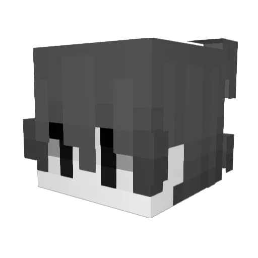 xymv Minecraft avatar head, 3D render