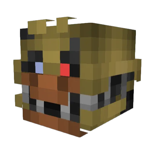 xynCPVP_ Minecraft avatar head, 3D render