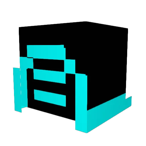 xynyt Minecraft avatar head, 3D render