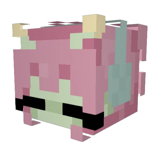 xyrer Minecraft avatar head, 3D render