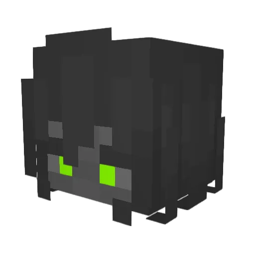 xyrise Minecraft avatar head, 3D render
