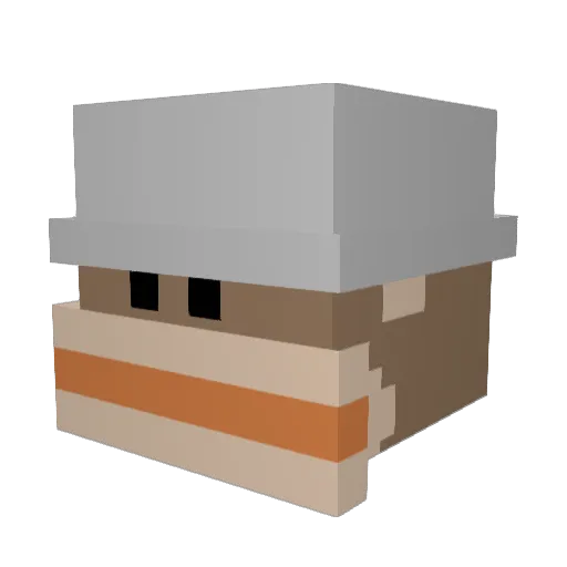 xyro_lol Minecraft avatar head, 3D render