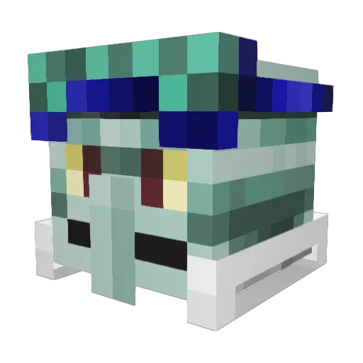 xyruga Minecraft avatar head, 3D render