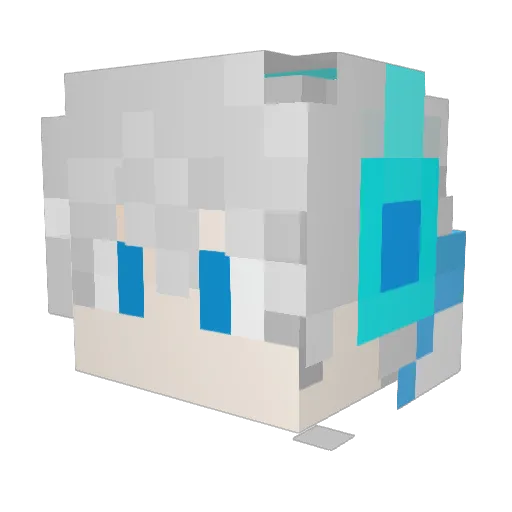 xytap Minecraft avatar head, 3D render