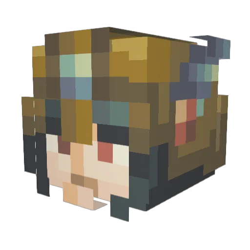 xythemaster Minecraft avatar head, 3D render