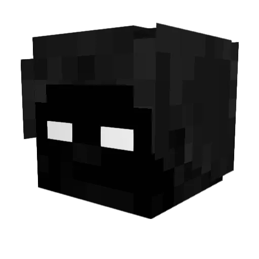 xyuhdxes Minecraft avatar head, 3D render
