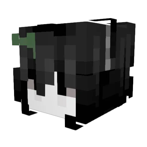 xyullaa Minecraft avatar head, 3D render