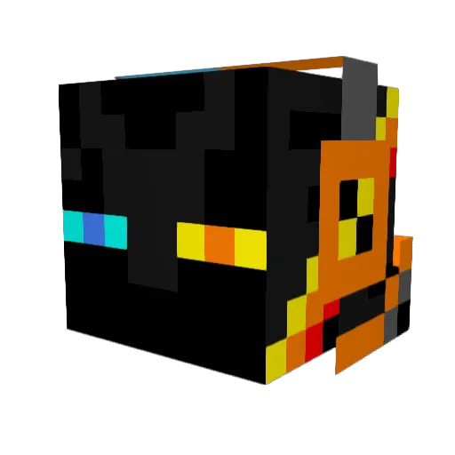 xyvi1 Minecraft avatar head, 3D render