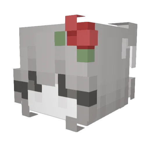 xyx Minecraft avatar head, 3D render