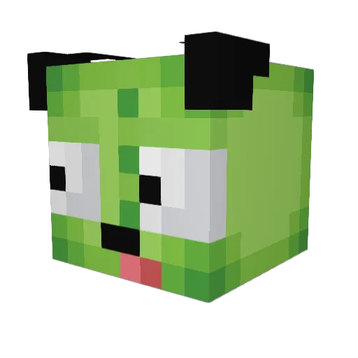 xyxies Minecraft avatar head, 3D render