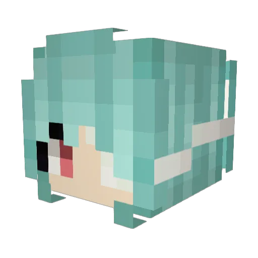 xyxies Minecraft avatar head, 3D render