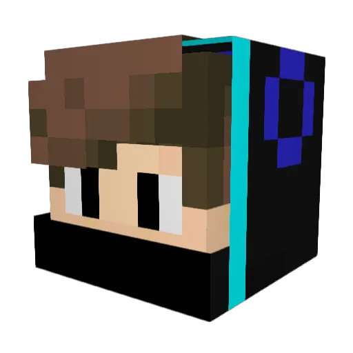 xyxik Minecraft avatar head, 3D render