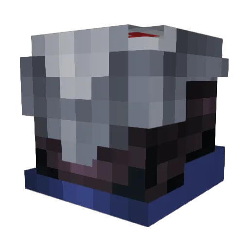 xyz46 Minecraft avatar head, 3D render