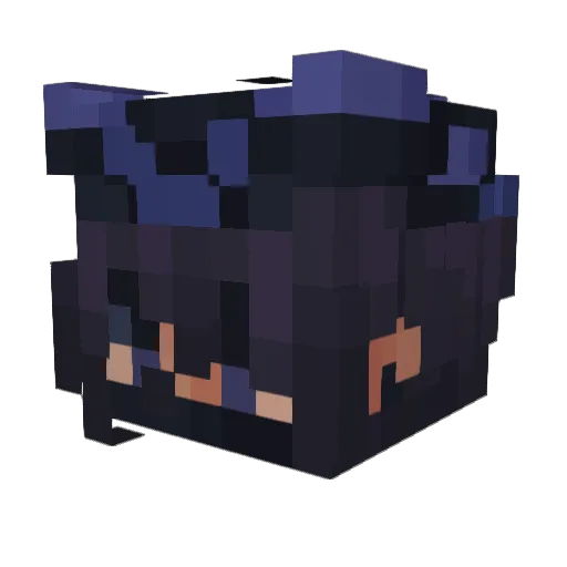 xyzDaylight Minecraft avatar head, 3D render