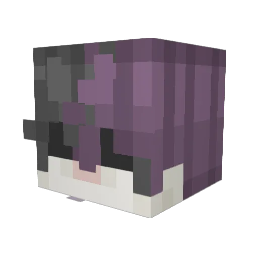 xyzmakesphvids Minecraft avatar head, 3D render