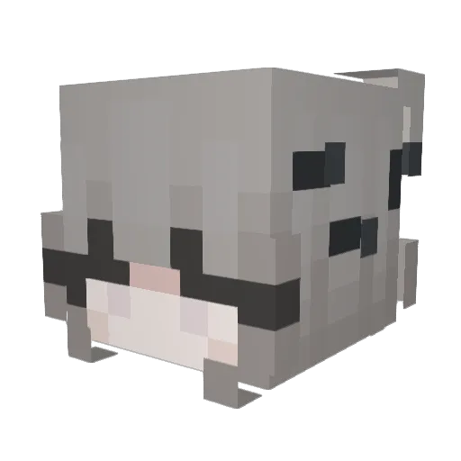 xyzmitsu Minecraft avatar head, 3D render