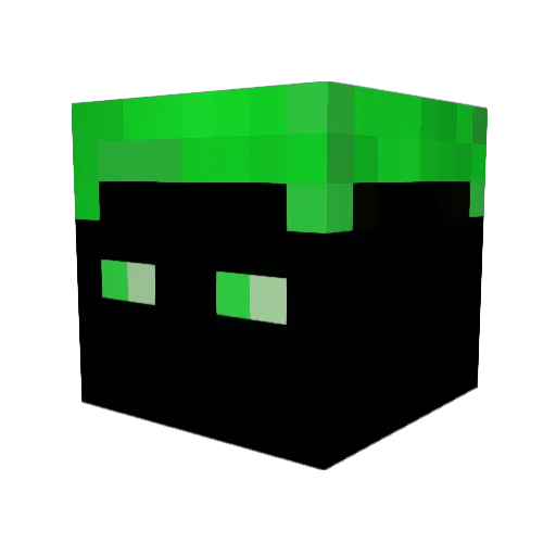 xyzrnk Minecraft avatar head, 3D render