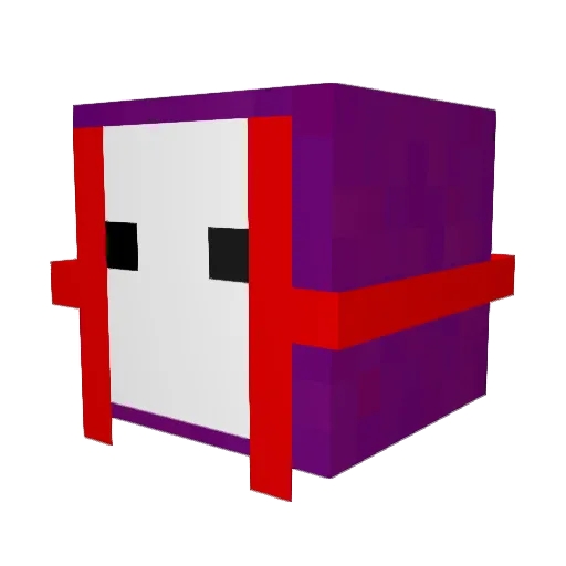 xyzvp Minecraft avatar head, 3D render