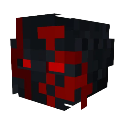 xyzxn Minecraft avatar head, 3D render