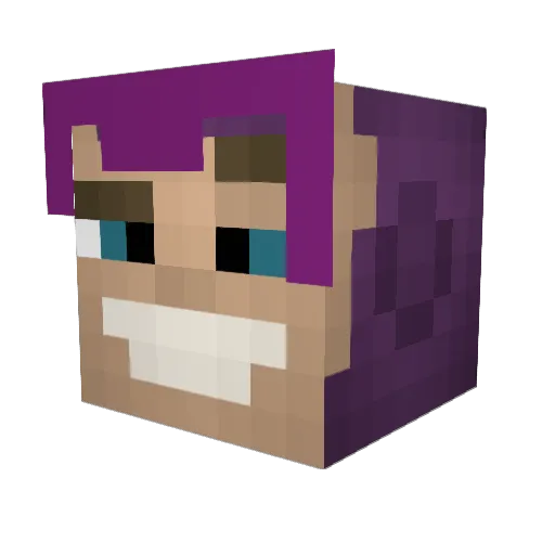 xyzy45 Minecraft avatar head, 3D render