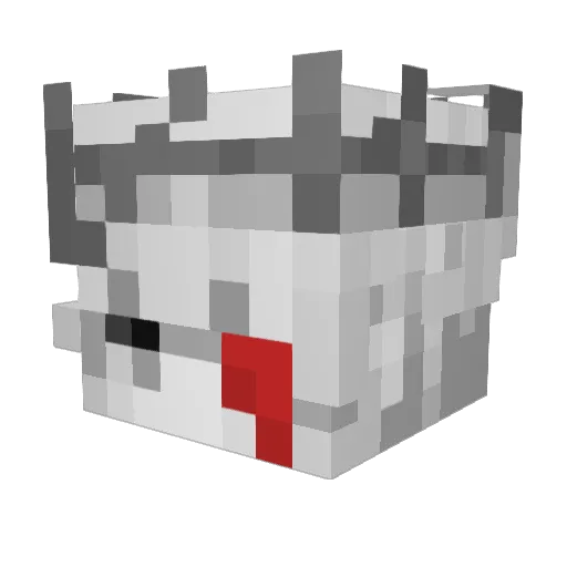 xyzying Minecraft avatar head, 3D render