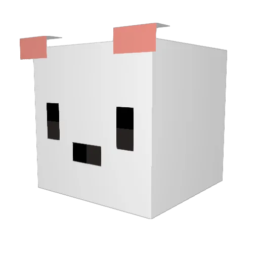 xz0142 Minecraft avatar head, 3D render