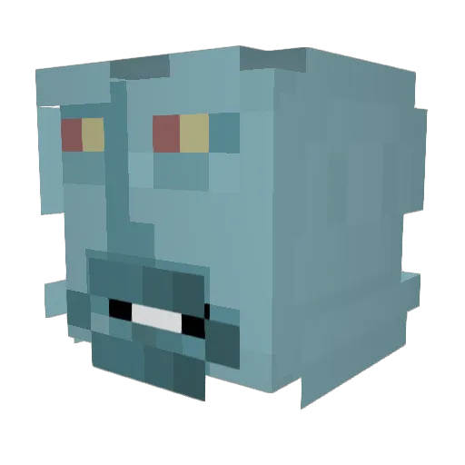 xz10k_ Minecraft avatar head, 3D render
