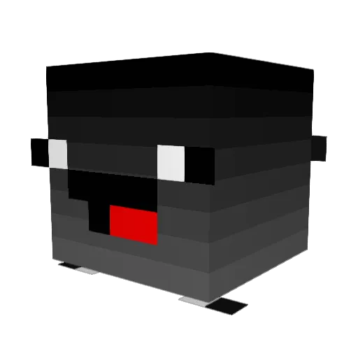 xz1 Minecraft avatar head, 3D render
