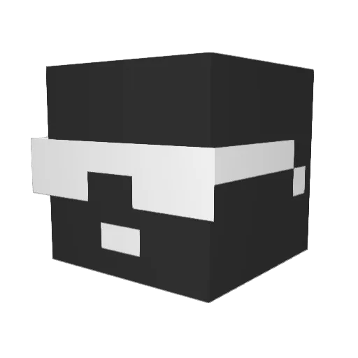 xz1is Minecraft avatar head, 3D render
