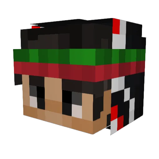 xz2341 Minecraft avatar head, 3D render