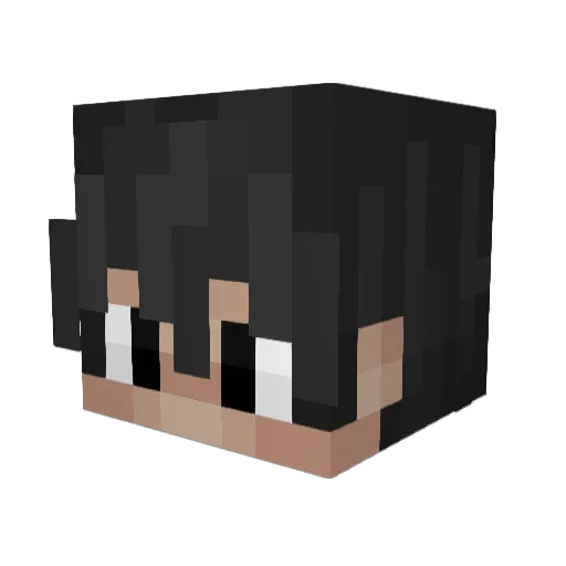 xzBrezzyYT Minecraft avatar head, 3D render