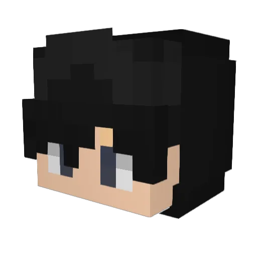 xz_Volk Minecraft avatar head, 3D render