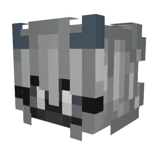 xzaiki Minecraft avatar head, 3D render