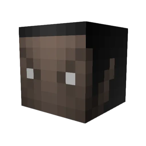 xzantous Minecraft avatar head, 3D render