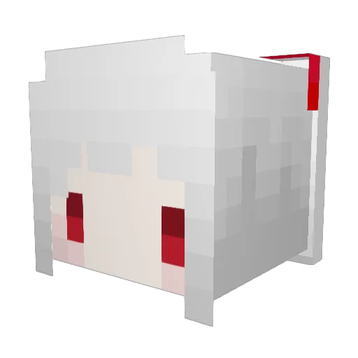 xzaxl Minecraft avatar head, 3D render