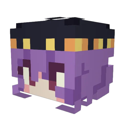 xzcvm Minecraft avatar head, 3D render