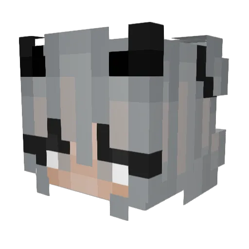xzeliny Minecraft avatar head, 3D render